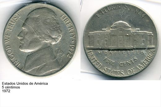 EUA - Centimo 5 - 1972 - G6 A1 H08 L5C3