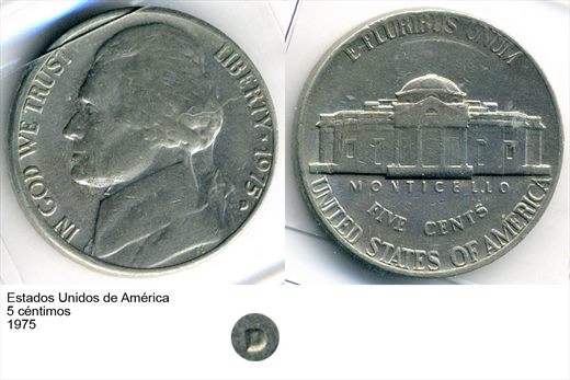 EUA - Centimo 5 - 1975 - G6 A1 H08 L5C6