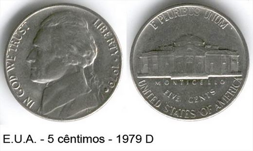 EUA - Centimo 5 - 1979 D