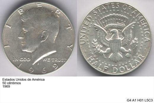 EUA - Centimo 50 - 1969 - G4 A1 H01 L5C3