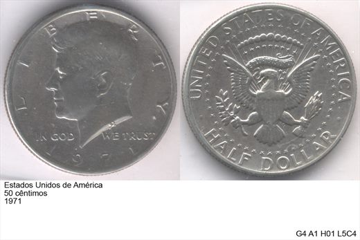 EUA - Centimo 50 - 1971 - G4 A1 H01 L5C4