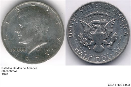 EUA - Centimo 50 - 1973 - G4 A1 H02 L1C3