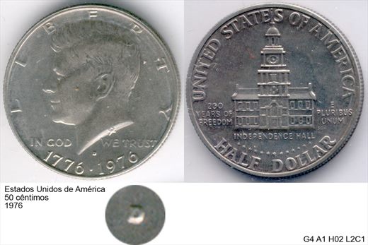 EUA - Centimo 50 - 1976 - G4 A1 H02 L2C1