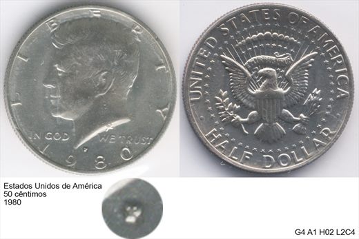 EUA - Centimo 50 - 1980 - G4 A1 H02 L2C4