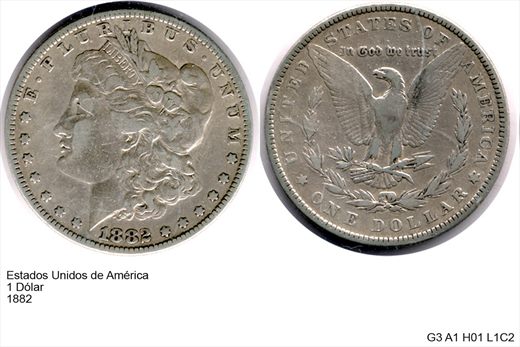 EUA - Dolar 1 - 1882 - G3 A1 H01