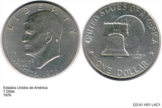 EUA - Dolar 1 - 1976 - G3 A1 H01 L4C1
