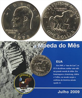EUA - Dolar 1 - 1978 (Moeda do Mes Julho 2009)