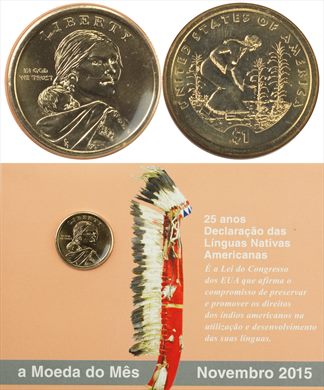 EUA - Dolar 1 - 2013 (Moeda do Mes Novembro 2015)