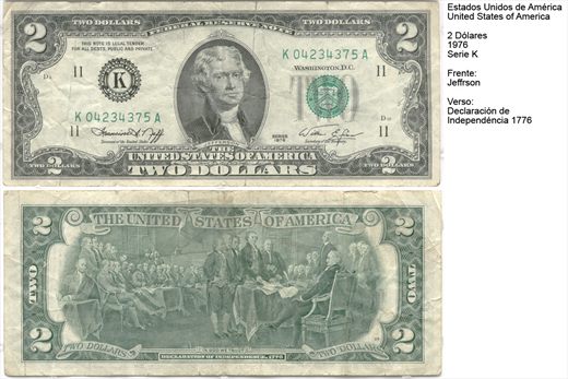 EUA - Dolar 2 - 1976 - Seire K
