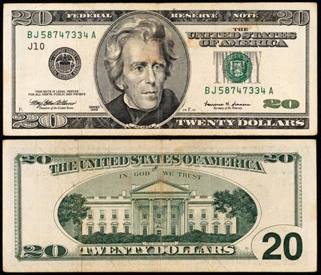 EUA - Dolar 20 - 1999
