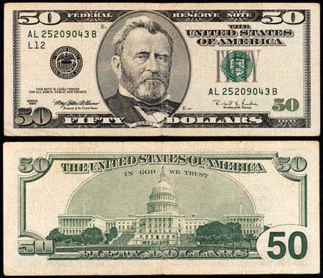 EUA - Dolar 50 - 1996