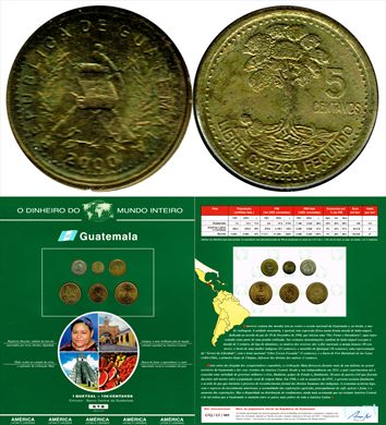 Guatemala - Centavo 5 - 2000 DMI