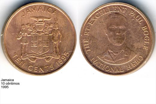 Jamaica - Centimo 10 - 1995 - G6 A3 H02 L6C6