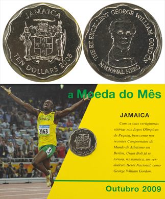 Jamaica - Dolar 10 - 2005 (Moeda do Mes Outubro 2009)