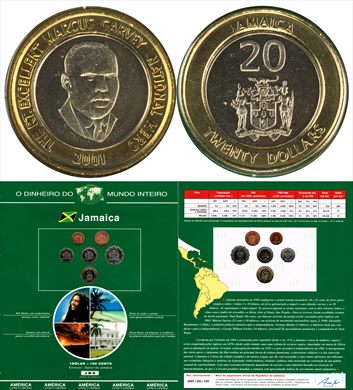 Jamaica - Dolar 20 - 2001 DMI