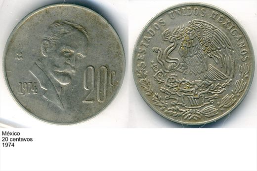 Mexico - Centavo 20 - 1974 - G6 A1 H09 L3C4