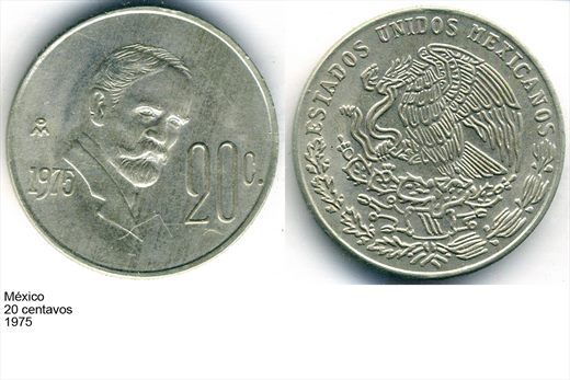 Mexico - Centavo 20 - 1975 - G6 A1 H09 L3C5