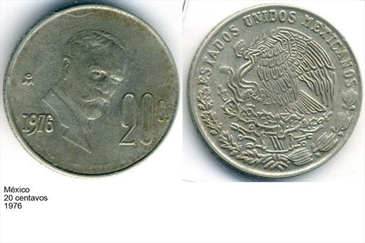 Mexico - Centavo 20 - 1976 - G6 A1 H09 L3C6