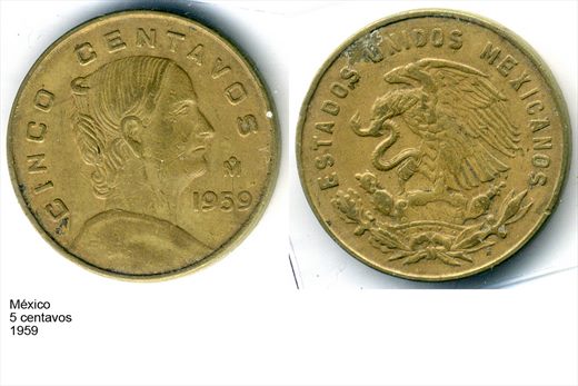 Mexico - Centavo 5 - 1959 - G6 A1 H09 L2C2