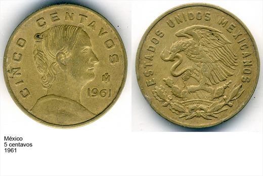 Mexico - Centavo 5 - 1961 - G6 A1 H09 L2C4