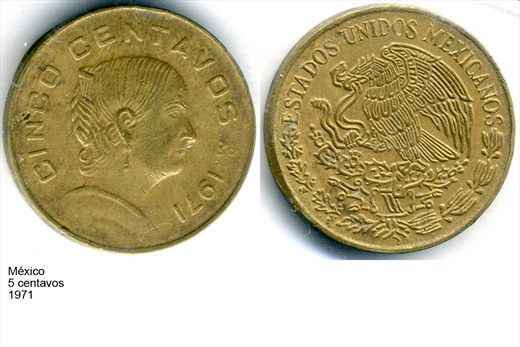 Mexico - Centavo 5 - 1971 - G6 A1 H09 L2C6