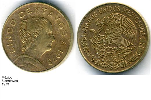 Mexico - Centavo 5 - 1973 - G6 A1 H09 L3C1