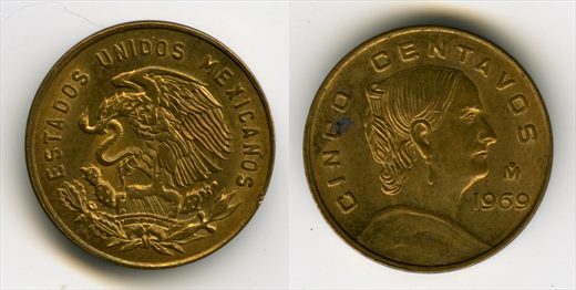 Mexico - Centavo 5 - 1969