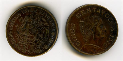 Mexico - Centavo 5 - 1976