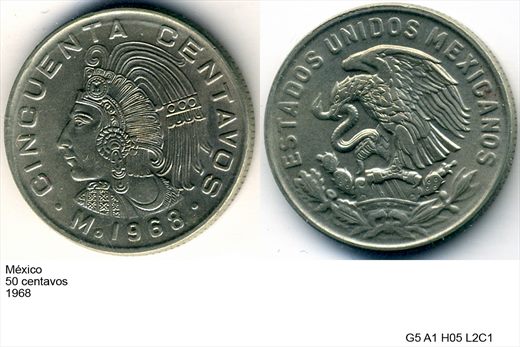 Mexico - Centavo 50 - 1968 - G5 A1 H05 L2C1