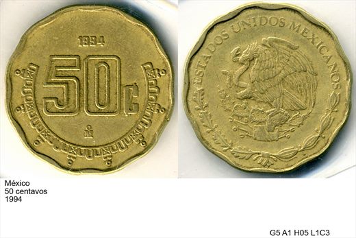 Mexico - Centavo 50 - 1994 - G5 A1 H05 L1C3