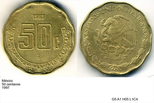Mexico - Centavo 50 - 1997 - G5 A1 H05 L1C4