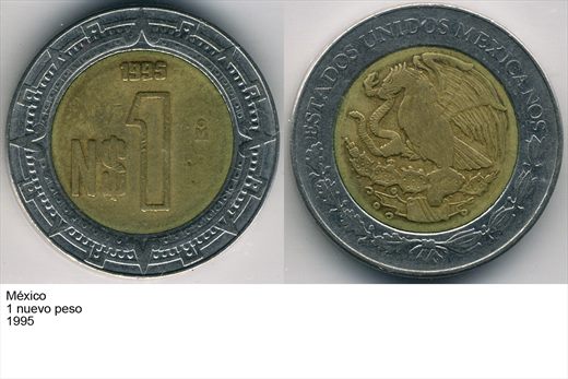 Mexico - Nuevo Peso 1 - 1995 - G6 A1 H09 L4C5
