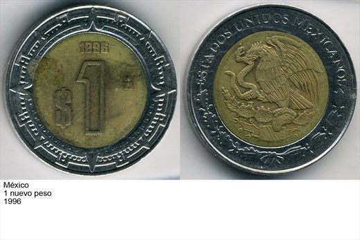Mexico - Nuevo Peso 1 - 1996 - G6 A1 H09 L4C6