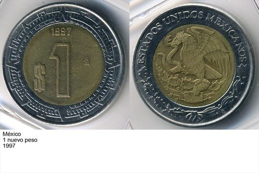 Mexico - Nuevo Peso 1 - 1997 - G6 A1 H09 L5C1