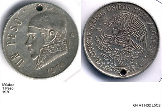 Mexico - Peso 1 - 1970 - G4 A1 H02 L5C2