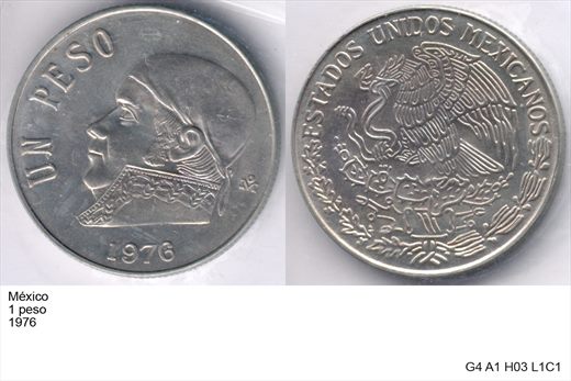 Mexico - Peso 1 - 1976 - G4 A1 H03