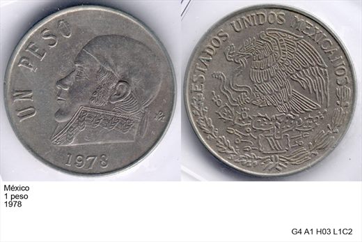 Mexico - Peso 1 - 1978 - G4 A1 H03