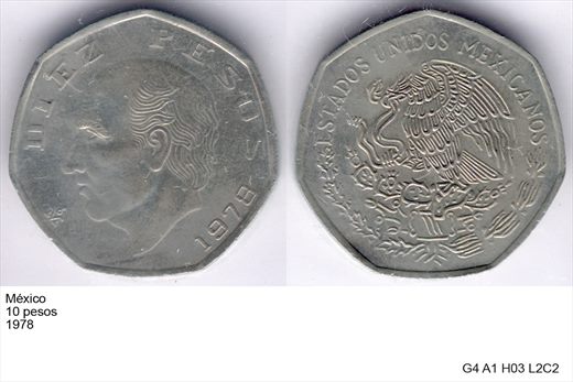 Mexico - Peso 10 - 1978 - G4 A1 H03 L2C2