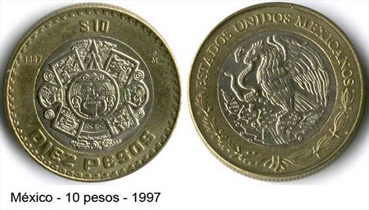 Mexico - Peso 10 - 1997