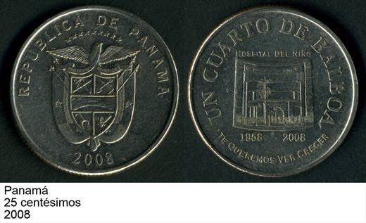 Panama - Centesimo 25 - 2008