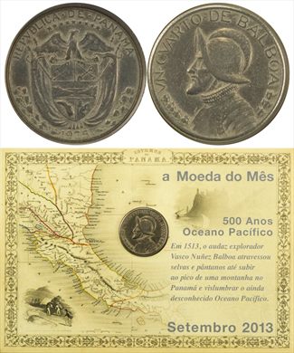 Panama - Centesimo 25 - 1975 (Moeda do Mes Setembro 20139)