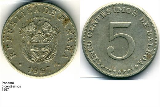 Panama - Centesimo 5 - 1967 - G6 A3 H04 L7C3