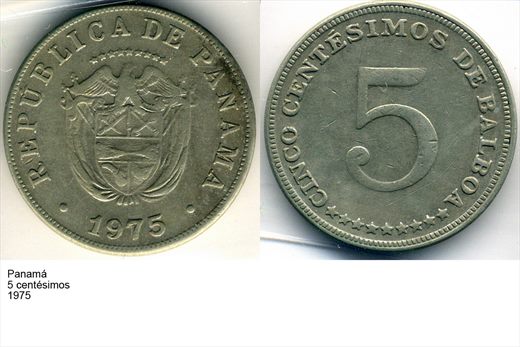 Panama - Centesimo 5 - 1975 - G6 A3 H04 L7C4