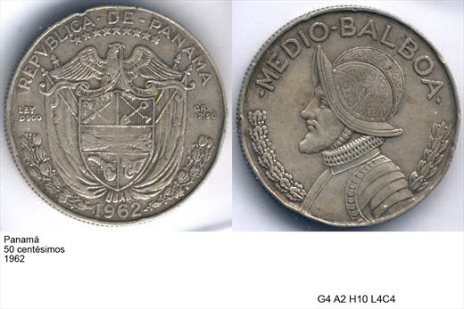Panama - Centesimo 50 - 1962 - G4 A2 H10 L4C4
