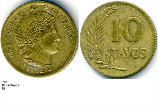 Peru - Centavo 10 - 1952 - G6 A3 H03 L6C1
