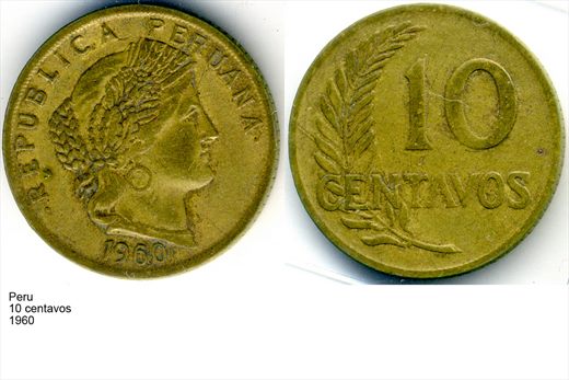 Peru - Centavo 10 - 1960 - G6 A3 H03 L6C2