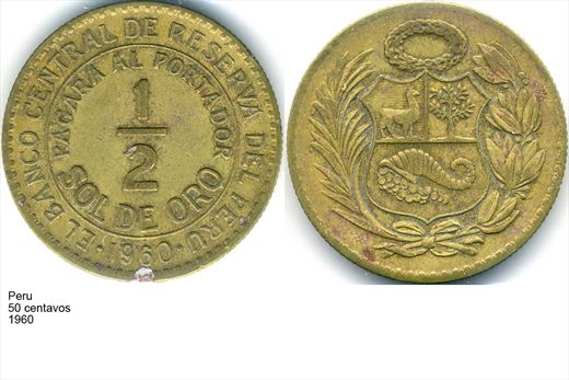 Peru - Centavo 50 - 1960 - G5 A3 H01 L4C3