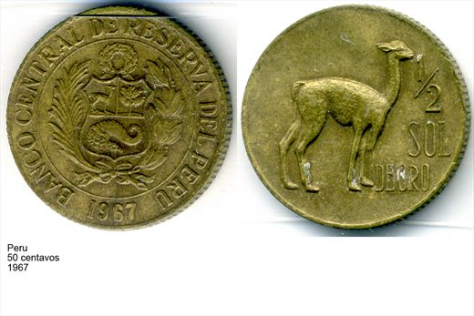 Peru - Centavo 50 - 1967 - G6 A3 H03 L5C1