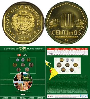 Peru - Centimo 10 - 2014 DMI