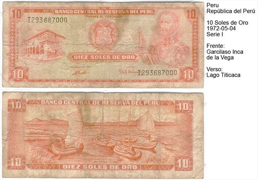 Peru - Sol de Oro 10 - 1972-05-04 - Serie I